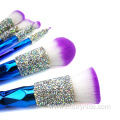 6PC Diamond Makeup Brush Collection